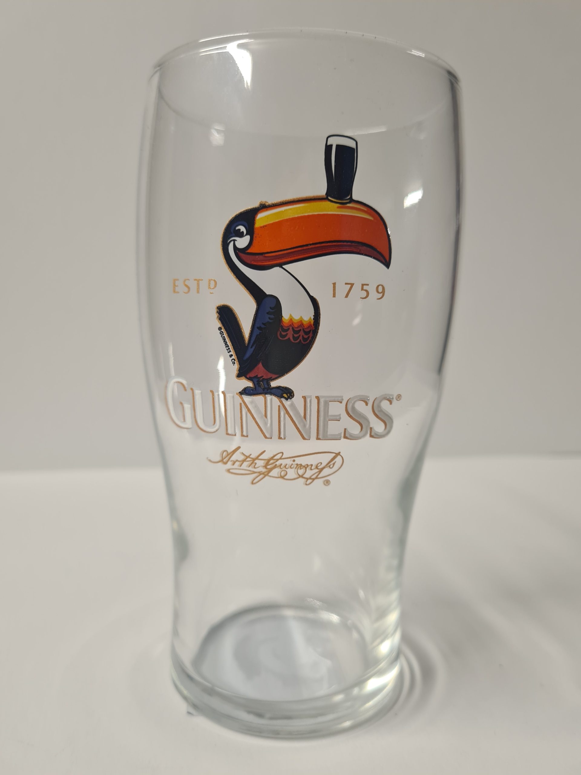 Guinness Toucan Pint Glassses