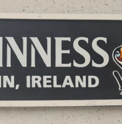 Guinness sign - Irish gifts from Eyre Square Newsagents/Gift Shop in Galway
